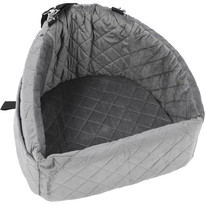 Автокрісло для собак Ejoyous: піднятий крісло для маленьких та середніх собак до 15,9 кг, знімний, з піною з пам'яті, сірий