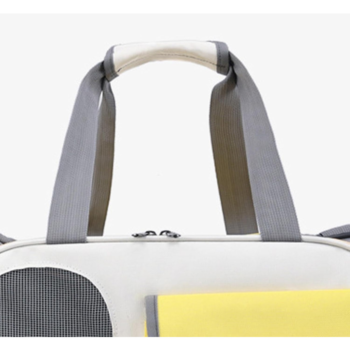 Трансформер для собак та котів Topyond - переноска для тварин з великим об'ємом, вентиляційним вікном та регульованим ременем, водовідштовхуючий оксфорд, жовтий