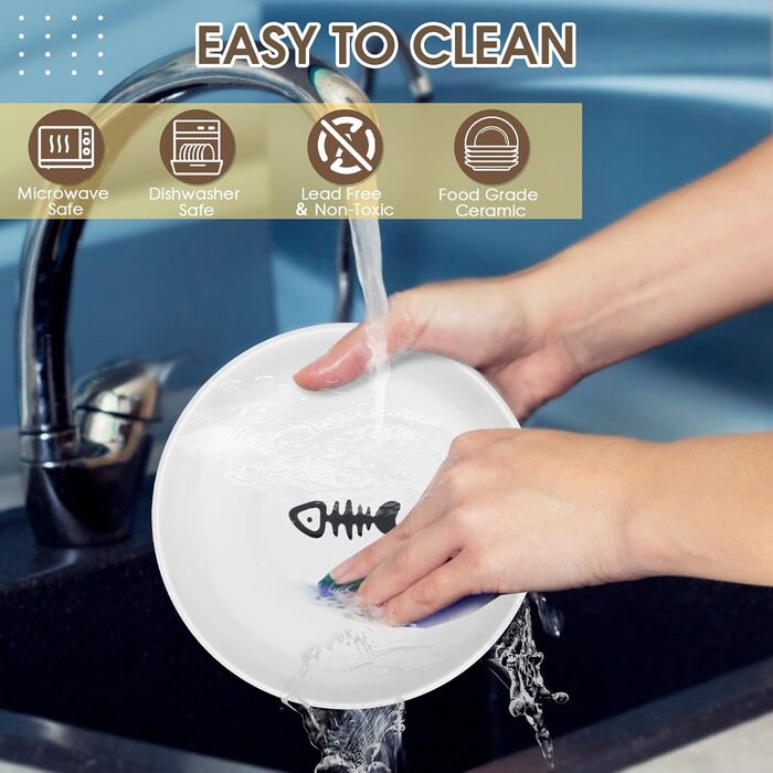 Підвищені годівниці для котів 2 шт. з кераміки з металевим підставкою, миски для котів з силіконовим килимком, станція для годування проти блювоти, миски для котів для корму та води, чорного кольору