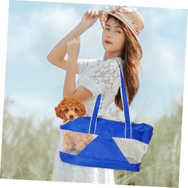 Складана переносна сумка для тварин Ganazono з оксфордської тканини. Дихаюча, з циркуляцією повітря, практична сумка на плече для котів та собак. Легко чиститься та зручна в подорожах.