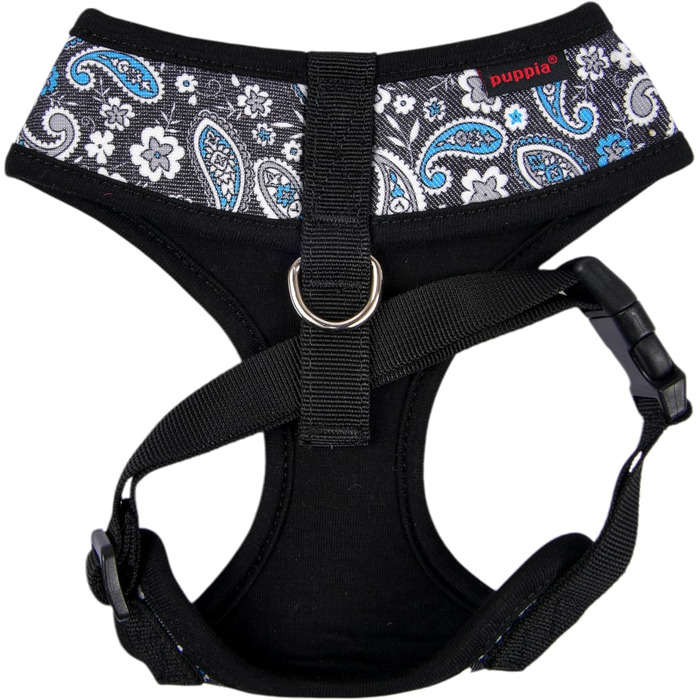 Нашийник для собак Puppia Cynthia з паєтками, блакитний, великий (L), для маленьких та середніх собак