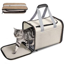 Транспортна переноска для котів та цуценят HEVOL до 10 кг, дихаюча сітка, легка, складна переноска для тварин, підходить для ветеринара, авто, літака