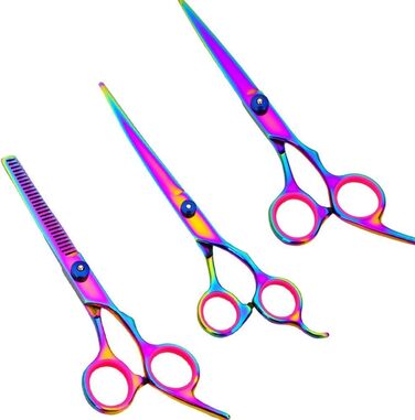 Набір для стрижки тварин QUNINE: професійні ножиці для стрижки собак та котів, 7-дюймові ножиці для фінальної обробки, нержавіюча сталь