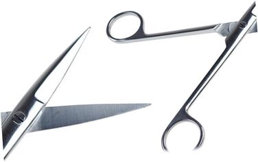 Професійні ножиці для грумінгу тварин VICASKY (2 шт.) з нержавіючої сталі, прямі та вигнуті кінчики, для салонів та дому