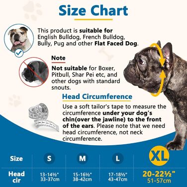 Намордник для собак Mayerzon, силіконовий, для Французького бульдога, Ши-тцу, Мопса, XL