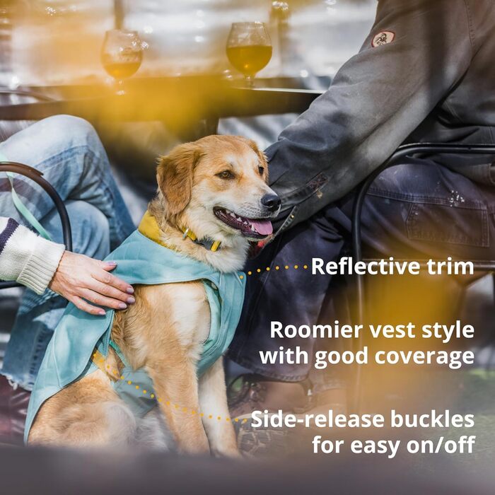 Куртка для собак RUFFWEAR Stumptown, зелена, S – утеплена, стильна, з отвором для шлейки, зносостійка, преміум-якість