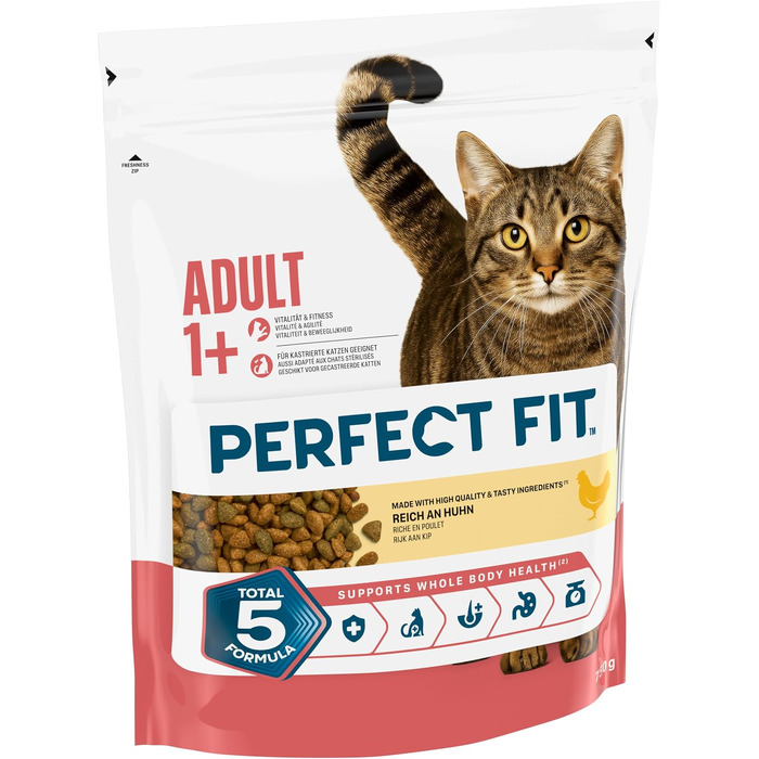 Сухий корм для дорослих котів Perfect Fit Adult 1+ з куркою, 7 кг