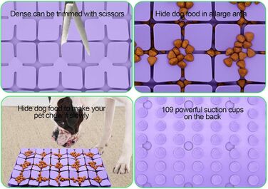Килимок для годування котів та собак з силікону з підставкою, липучки для ласощів. Зменшує нудьгу під час їжі.