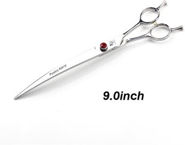 Професійний догляд за тваринами: вигнуті ножиці для грумінгу собак, двосторонні леза, триммер для домашніх тварин або для самостійного догляду, 23 см