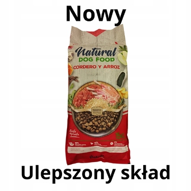 Корм для собак без курки Natural Dog Food, ягня та телятина, 15 кг