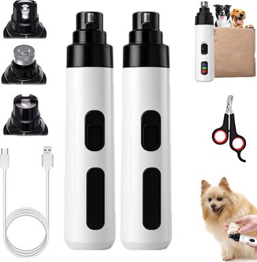 Шліфувальник для собачих кігтів, 2 шт. - Безпечний, тихий, професійний. Стиль-1