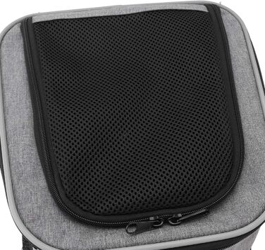 Корзина для собак на велосипед, рюкзак для домашніх тварин та автокрісло для цуценят. Підходить для піших прогулянок, велопоїздок, кемпінгу. М'яка, розширювана, складана, для ролерів, електровелосипедів, велотримачів. Також підходить для котів. Колір: сір