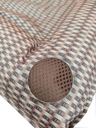 Килимок охолоджуючий для собак Croci з ротангових матеріалів, 77 x 63 см, коричневий