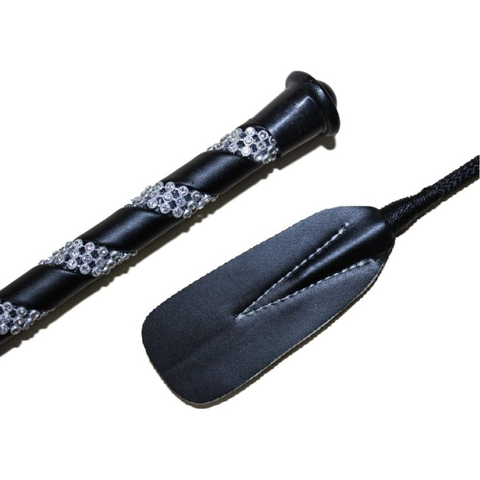 Наїзницька батогом для коней Jump Bat 18 дюймів з декором зі стразів. Кольори: чорний, синій, зелений, фуксія, рожевий, фіолетовий, червоний, жовтий