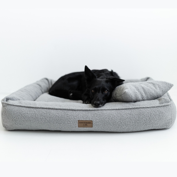 М'яке ліжечко для собак Legowiska, сіре, 80 см x 60 см