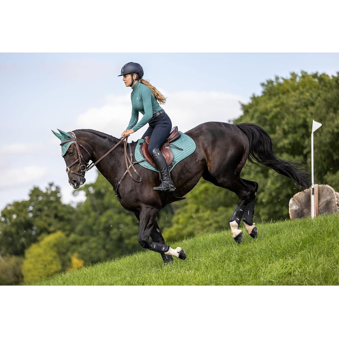 Підкладка для сідла LeMieux Prosport, велюрова шкіра, квадратна S/M, салатовий велюр