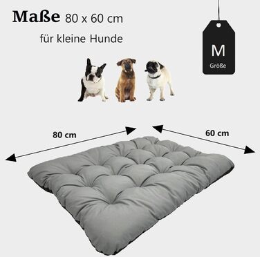 Килимок для собак KING DOG M 80x60 см, водовідштовхуючий, для великих та середніх собак, сірий, 10 см, кулер, комфортний, легко миється