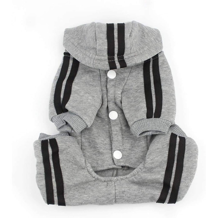 Теплий костюм-комбінезон для собак та котів різних розмірів (XXXXXL, сірий)