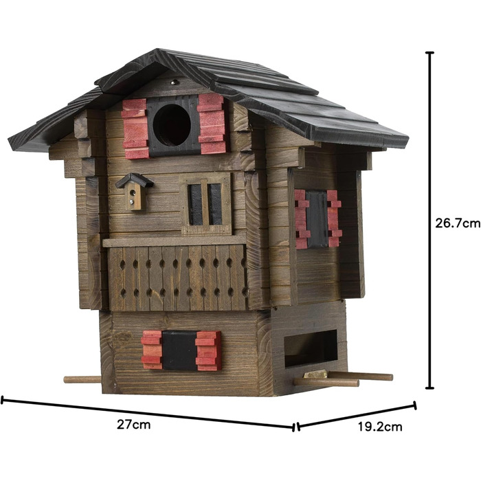 Дерев'яний годівничка та будиночок для птахів Wildlife Garden Multiholk Alpenhaus WG215