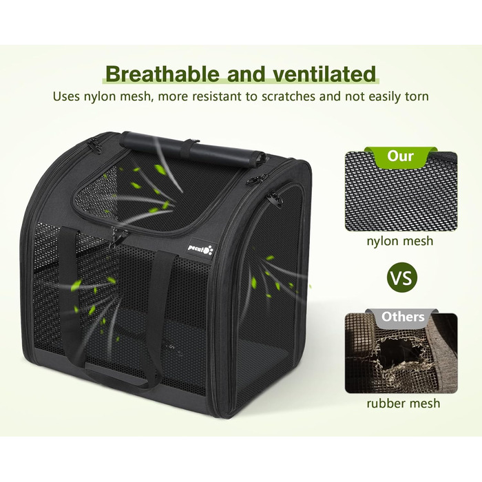 Рюкзак для собак та котів Pecute: переноска для 2 котів або 1 собаки, вентильована, сірого кольору