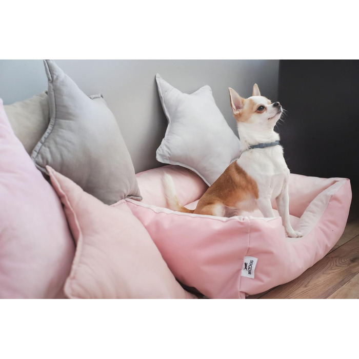 Лежак для собак BedDog Zara S, знімний і праний чохол, подушка, кошик, диван для малих порід