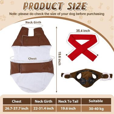 Костюм пілота для собак Huhumy, карнавальний костюм для великих собак, шапка та шарф, косплей, вечірка, Хелловін