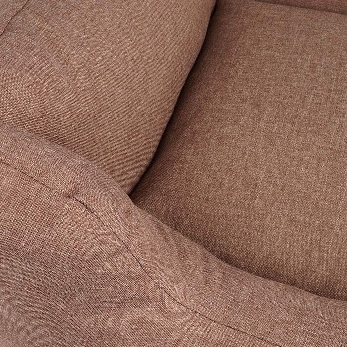 Лягу для собак Knuffelwuff Lotte з велюру, 70 x 50 см - знімний, пральний чохол - для великих, середніх та маленьких собак (світло-коричневий)