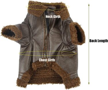 Шкіряна куртка для собак на зиму, тепла, для вулиці, для маленьких та середніх собак, для котів