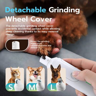 Електричний точило для собачих кігтів Mcbazel – бездротовий тример для собак великих, середніх та малих порід