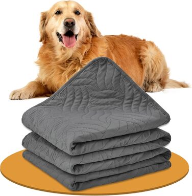 Водонепроникний килимок для собак, захист дивану та авто, 130x100 см, сірий CTH017G