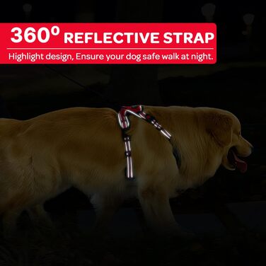 Шлейка для собак середнього розміру FURRYFECTION, антивитягуюча, зручна, з регулюванням, з ліскою, Oxford Edition