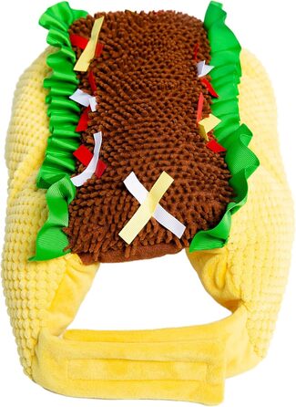 Костюм для собак та котів Pet Krewe Taco Medium - Веселий набір для фотосесій та свят