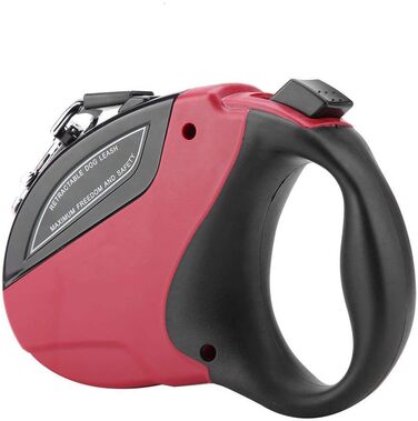 Леєнка для собак 5M з відбиваючим ефектом, автоматична, нейлонова, міцна, з нашийником, для прогулянок та дресирування