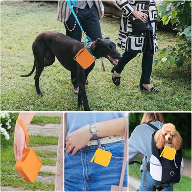 Силіконові пакети для ласощів, 2 шт., жовтий та помаранчевий