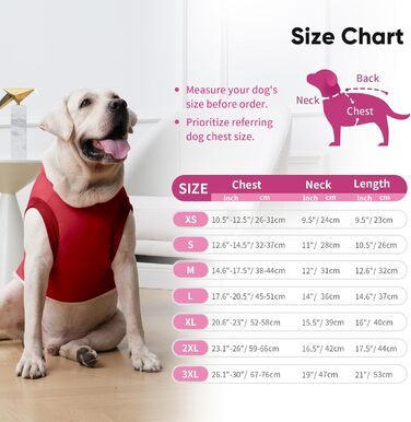 Теплий зимовий пуловер для собак середнього розміру з інтегрованим шлейкою, червоний, розмір L (Pack of 1)