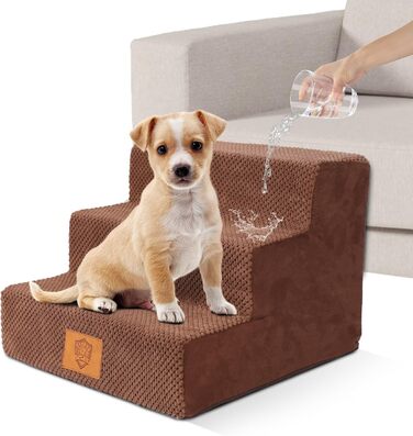 Сходинки для собак та котів Zvonema: 3 сходинки, антиковзкі, знімний чохол, для маленьких тварин