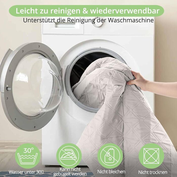 Водонепроникний коврик для собак, 137 x 208 см, килимок для домашніх тварин, ковдра для собак, неслизький, міцний, багаторазовий, можна прати в пральній машині, захист для дивану, ліжка, автокрісла, темно-сірий (Бежевий, S (76x190 см))