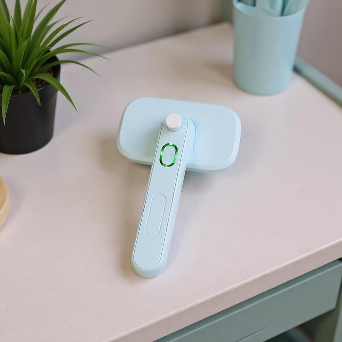 Щітка для собак Zupfbürste – самоочисна, для догляду за шерстю, масаж, розчісування, вичісування, для цуценят та кошенят, для довгої та короткої шерсті