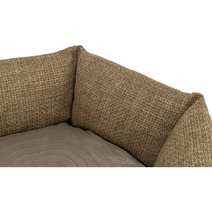 Кругле ліжко для собак TRIXIE Viviana, діаметр 50 см, коричневе - м'яке ліжко з велюрової тканини, корзина для маленьких собак, інтегроване подушка, неслизьке дно, можна прати - 37548, розмір 50x50x20 см