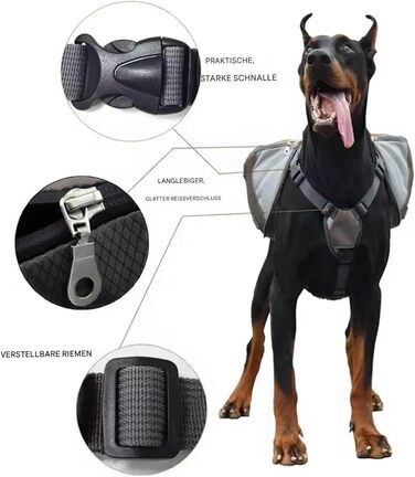 Сумка для прогулянок з собакою Renchey | Регульована, дихаюча сумка-рюкзак для собак - для прогулянок, кемпінгу, подорожей, авто, аеропорту, шопінгу