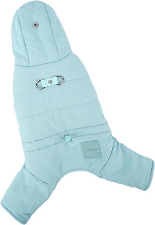 Зимова куртка для собак, тепла флісова куртка для маленьких собак, блакитна, 2XL