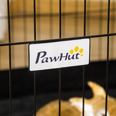 Вольєр PawHut для кроликів та гризунів, дерев'яний, для дому та вулиці, з захисним тентом, 90x75x75 см