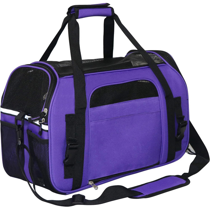 Трансформер для домашніх тварин EliteField, сумка-переноска для собак, котів та цуценят, XL та X-Large, фіолетовий