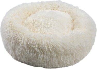 Крісло-лежанка для собак та котів MEDISAFETY Milou, м'яке, кругле, 70 см, бежеве