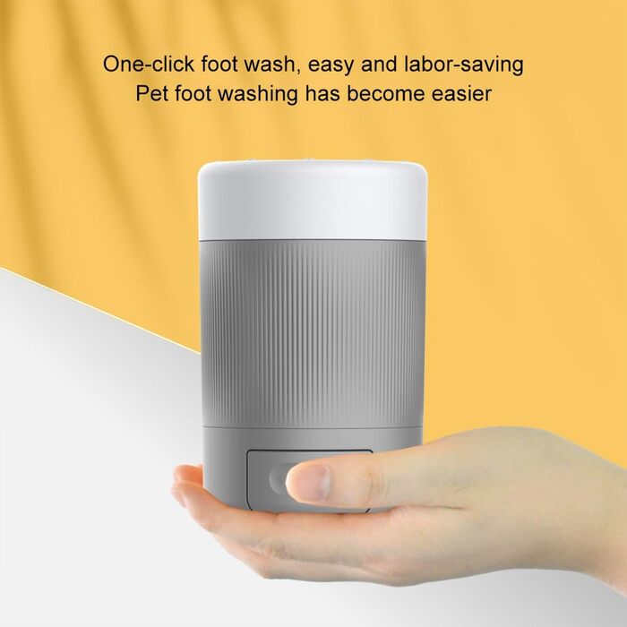 Набір для миття лап собак QUXVUIS з м'якою щетиною - зручне та ефективне очищення лап. ABS, помаранчевий колір