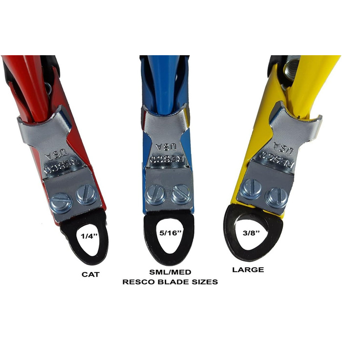 Ножиці для обрізання кігтів собак Resco Deluxe, Оригінальний інструмент для догляду за тваринами, Виготовлено в США, Великий, Жовтий
