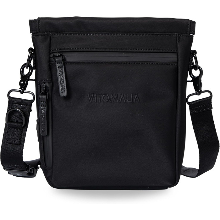 Сумка для собак Deluxe: багатофункціональна сумка через плече з кишенею для ласощів, сумкою для прогулянок, сумкою для корму, диспенсером для пакетів та магнітною застібкою - ідеально для прогулянок та тренувань (Чорний)