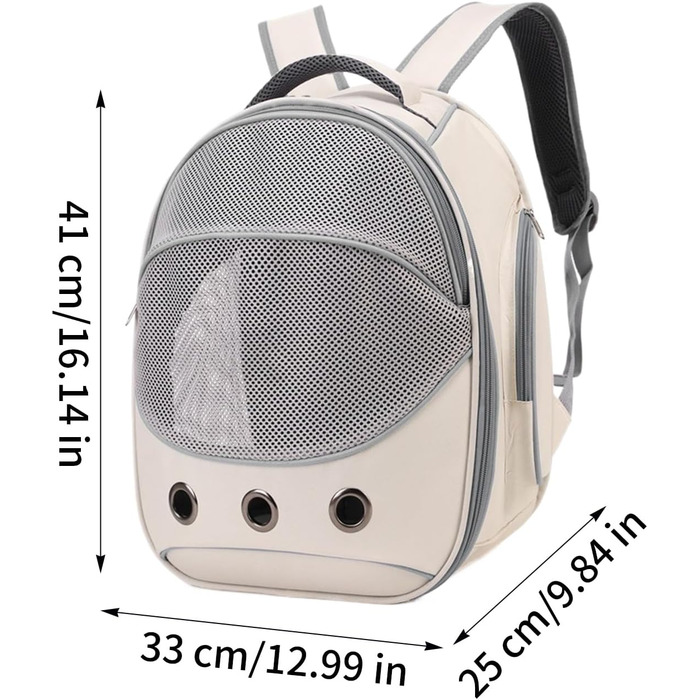 Транспортна сумка для собак сірого кольору, з регульованими ремінцями – ідеальна для подорожей, прогулянок, авто та громадського транспорту