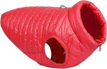 Зимовий одяг для собак: тепла, водонепроникна жилетка з наповнювачем для маленьких та середніх собак, червона, XL