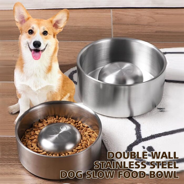 Миска для собак Slow Feeder з гелю, запобігає ковтання, великі миски для собак, аксесуари для собак, покращує травлення